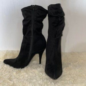 Black heel boots